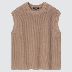 Uniqlo Brown/Taupe Sweater Vest - Size S